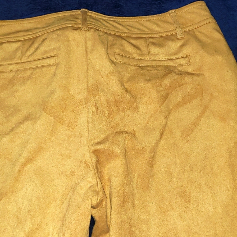 faux suede pants